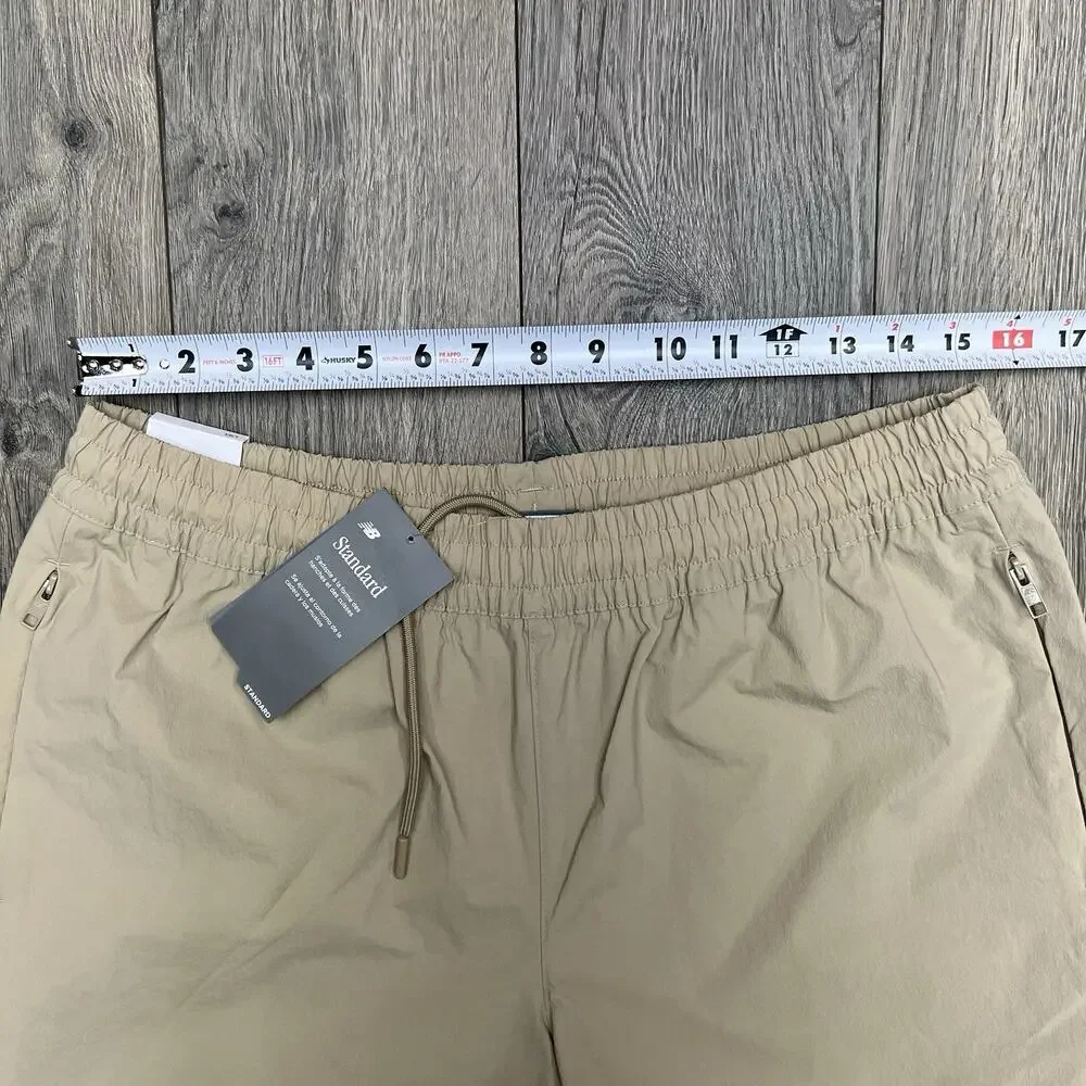 New Balance Shorts Size Large Mens Light Brown Woven 5